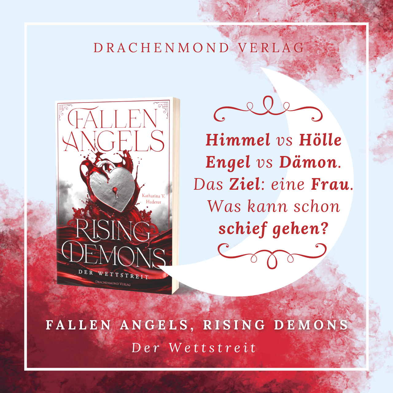 Das Cover zeigt mittig ein metallenes Schloss in Herzform, welches in einen See aus rotem Blut zu fallen scheint. Im Hintergrund ist ein grau-weißer Wolkenhimmel. Der erste Teil des Titels steht in Rot im oberen Teil des Covers und der zweite Teil in weißer Schrift im unteren Teil.