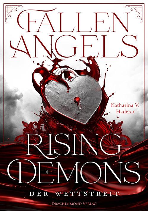 Das Cover zeigt mittig ein metallenes Schloss in Herzform, welches in einen See aus rotem Blut zu fallen scheint. Im Hintergrund ist ein grau-weißer Wolkenhimmel. Der erste Teil des Titels steht in Rot im oberen Teil des Covers und der zweite Teil in weißer Schrift im unteren Teil.