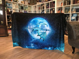 Drachenmond Kuscheldecke - Polarfleece
