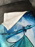 Drachenmond Kuscheldecke - Polarfleece