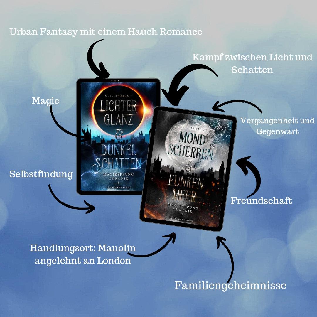 Mondscherben & Funkenmeer - Magiesprung Chronik - C.I. Harriot | Drachenmond Verlag