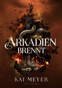 Das Cover zeigt mittig den Titel in Weiß, dahinter sind verschiedene Elemente umgeben von schwarzen Rauchschwaden angedeutet: Ein Gebäude, eine Schlange, ein Panther, Flammen. Das Cover ist dunkel gehalten, die Grundfarbe ist Dunkelrot. Den Farbschnitt ziert ein Panther. 
