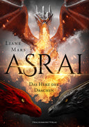 Das Cover zeigt einen feuerspuckenden Drachen, frontal, und darunter den Titel. Es ist in Rot, Orange und Schwarz gehalten. 
