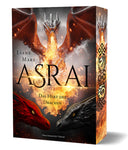 Das Cover zeigt einen feuerspuckenden Drachen, frontal, und darunter den Titel. Es ist in Rot, Orange und Schwarz gehalten. 