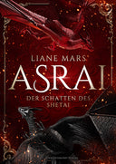 Das Cover zeigt zwei fliegende Drachen. Einen roten Drachen im oberen Bildbereich und einen schwarzen im unteren. Zwischen ihnen befindet sich der Titel. Der Hintergrund ist dunkelrot. 
