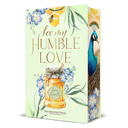 Das Cover ist hellgrün, in der unteren Hälfte ist ein Honigglas zu sehen, in der oberen Hälfte der Titel. Blaue Blumen, grüne Blätter, angedeutete Honigwaben und eine Biene sind als Schmuck verteilt.