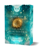 Das Cover zeigt im oberen Bereich Wellen, die im unteren Bereich gespiegelt werden. In der Mitte ist eine goldene Muschel abgebildet. Darüber und darunter befindet sich der Titel. Farblich ist das Cover in Blau- und Grüntönen mit goldgelben Punkten gehalten.
