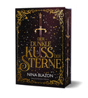 Das Cover zeigt mittig in goldenen Buchstaben den Titel, darüber ein Schwert. Eingefasst wird beides durch einen goldenen, verzierten Rahmen. Der Hintergrund ist dunkelviolett mit unzähligen silbernen und goldenen Sternen. Auf dem Buchschnitt wird das Motiv fortgesetzt, mit zwei Schwertern.