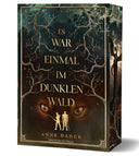 Das Cover zeigt im unteren Bildbereich das Augenpaar eines Wolfes. Davor sind die Silhouetten von zwei Menschen, einer mit einem Schwert in der Hand, der andere mit Pfeil und Bogen. Im Hintergrund ist ein Wald abgebildet. Umrandet wird das Cover von einem Rahmen, von dem Zweige über das Cover ranken. Der Titel steht in großen Buchstaben vor dem Bild.