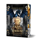 Das Cover zeigt einen gepolsterten, goldenen Thron zwischen zwei Säulen. Darüber sieht man einen mitternachtsblauen Drachen. Der Titel befindet sich im unteren Bereich des Covers. Blumen sind als Schmuck um den Thron und in den Ecken verteilt. Der Buchschnitt ist dunkelblau und mit Blumenschmuck verziert. 