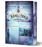 Das Cover ist einer Zeitungsseite im Vintage Stil nachempfunden. Im oberen Bereich sieht man den Titel umgeben von Mustern. Dieser Bereich ist umgeben von Zeitungsartikeln mit dazu passenden Fotos. Die Farben sind Blaugrau bis Dunkelgrau.