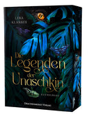 Das Cover zeigt dichte exotische Blätter. Im unteren Bildbereich kommt eine Schlange zwischen den Blättern hervor, im oberen Bildbereich kann man ein leuchtenden Auge zwischen den Blättern erkennen. Farblich ist alles in Blau, Grün und Schwarz gehalten.