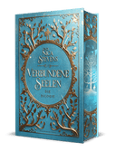 Das Cover zeigt einen goldenen Kreis auf blauem Hintergrund, in dem der Titel steht. Darum sieht man goldene Blätter. Eingefasst wird alles durch einen goldenen Rahmen. 
