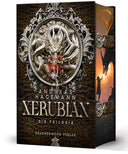 Das Cover zeigt in den oberen zwei Dritteln ein rundes, steinernen Relief, das einen Feuer ausstoßenden Drachen zeigt. Darum erkennt man Verzierungen. Der Titel befindet sich im unteren Drittel des Covers. Der Hintergrund ist in Lederoptik gestaltet. Der Farbschnitt des Buches ist zu sehen. Auf diesem sind einander zugewandt ein Mädchen und ein Drache im Profil zu sehen. 