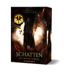 Das Cover zeigt einen Mann in Frontansicht bis zu den Schultern vor einem Lichtkreis, an dessen Rand man rundum und nach Innen zeigend die Silhouette einer Stadt erkennt. Vögel und Feuerelemente sind um die linke Hand des Mannes eingearbeitet. Der Titel ist im unteren Bereich abgebildet. Der Bereich um den Lichtkreis ist dunkel. Kleine Zahnräder sind darin zu erkennen. 