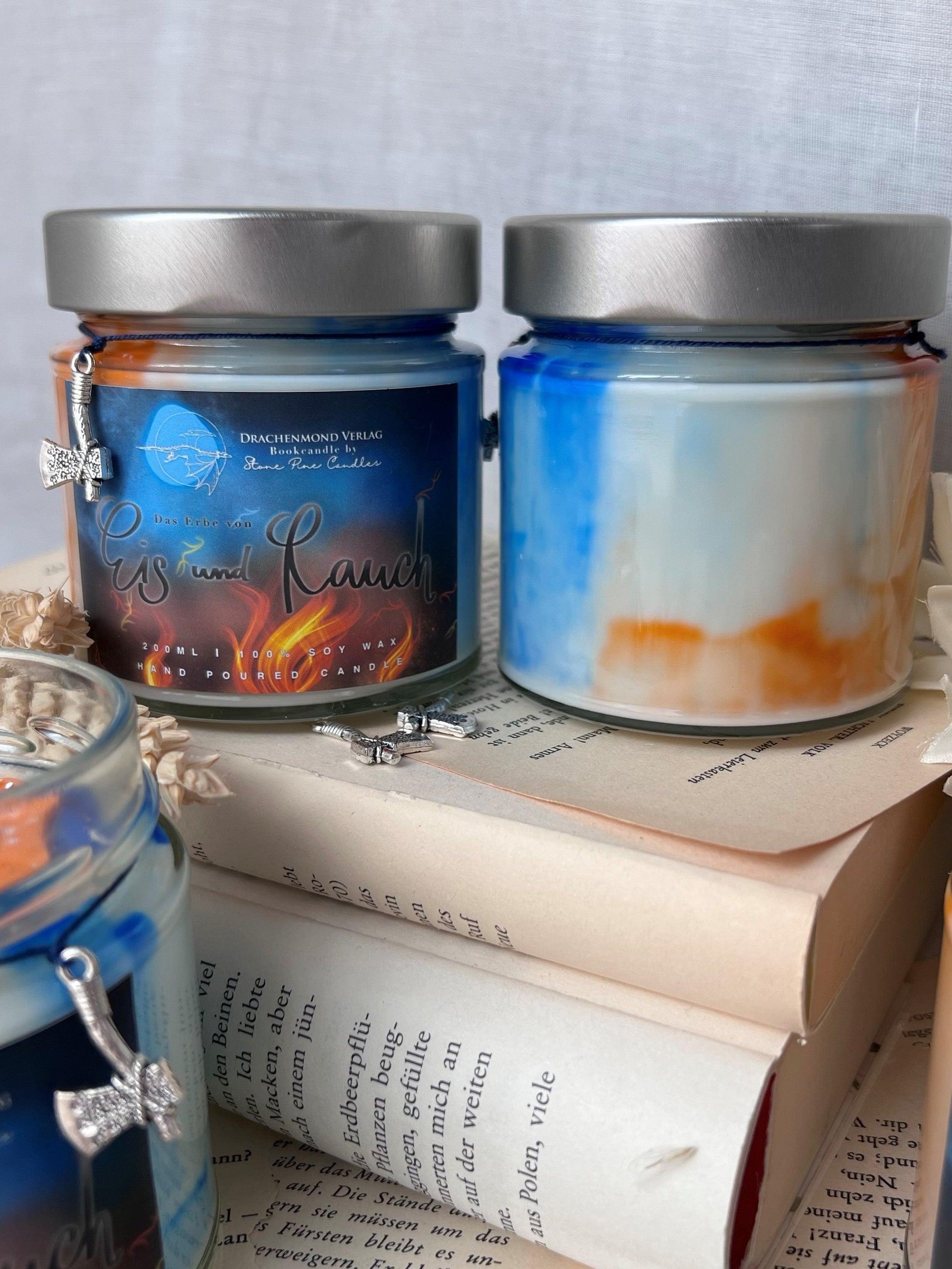 Das Produktbild zeigt zwei unserer Drachenkerzen 