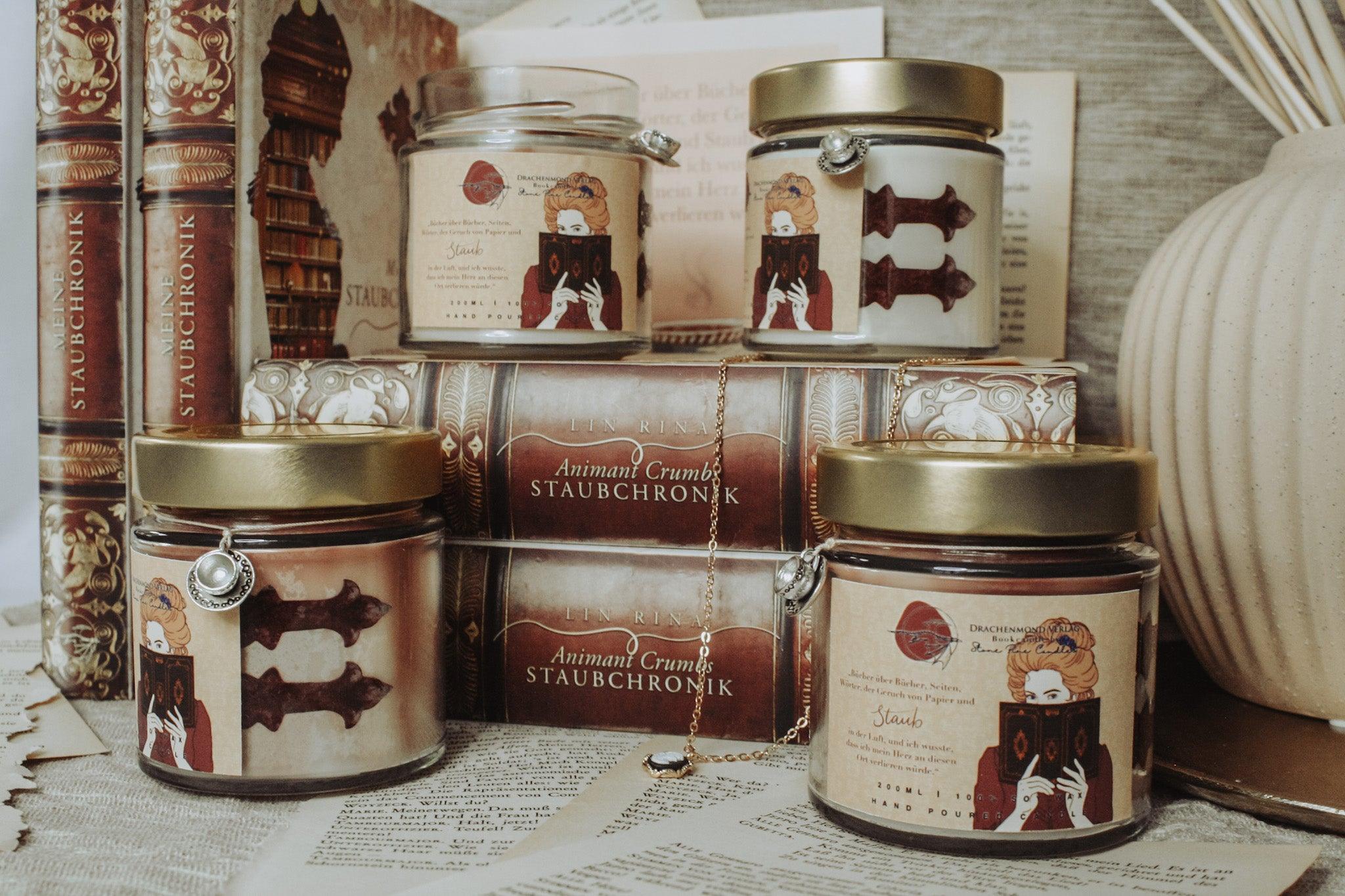 Das Produktbild zeigt vier unserer Drachenkerzen 