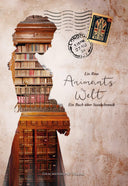 Das Cover zeigt in der linken Hälfte die Silhouette einer Frau im Seitenprofil. In der Silhouette sind Bücherregale aus Holz abgebildet, welche mit Büchern gefüllt sind. Der Titel befindet sich mittig auf der rechten Seite. In der oberen rechten Hälfte ist eine britische Briefmarke mit dem Big Ben als Motiv. Daneben befindet sich ein Poststempel aus London. Farblich ist das Cover in Rosa-, Braun- und Beigetönen gehalten.