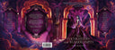Das Cover zeigt eine junge Frau in einem lilafarbenen Abendkleid, die von einem orientalischen Fenster eingerahmt wird. Im Himmel sieht man Fuchsaugen durchscheinen, der Hintergrund ist lilafarben. Der Titel befindet sich im unteren Viertel des Covers. 