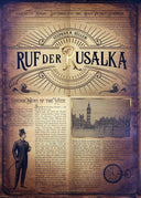 Das Cover ist einer Zeitungsseite im Vintage-Stil nachempfunden. Im oberen Bereich sieht man den Titel umgeben von Mustern. Dieser Bereich ist umgeben von Zeitungsartikeln mit dazu passenden Fotos. Die Farben sind Beige bis Dunkelbraun.