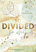 Das Cover zeigt mittig den Titel auf Aquarell-Marmor-Hintergrund. Stilisierte Blumen sind als Schmuck eingearbeitet. Die Hauptfarben des Covers sind Gold, Beige und Hellgrün. 